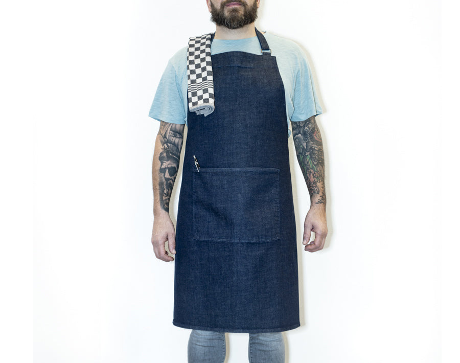 Bo weevil schort - denim - biologisch katoen