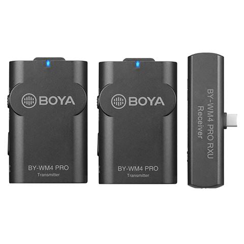 BOYA 2,4 GHZ Duo Lavalier Microfone sem fio BY-WM4 Pro-K6 para Android