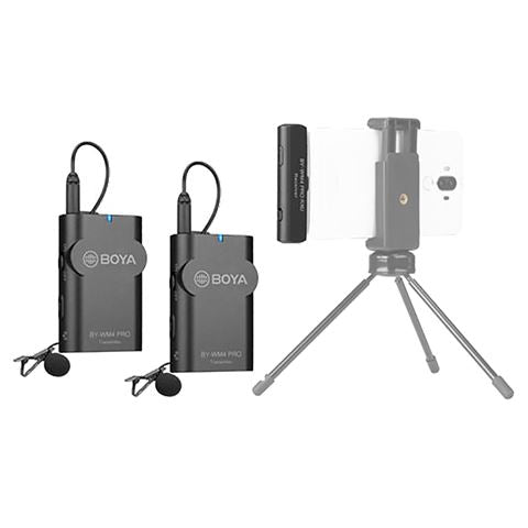 BOYA 2,4 GHZ Duo Lavalier Microfone sem fio BY-WM4 Pro-K6 para Android
