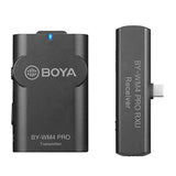 Boya 2,4 GHz Lavalier Microfone sem fio BY-WM4 Pro-K5 para Android