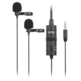Boya Duo Lavalier Microphone by-M1DM for smartphone, DSLR, Camcorders and PC
