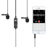 Boya Duo Lavalier Microphone by-M1DM for smartphone, DSLR, Camcorders and PC
