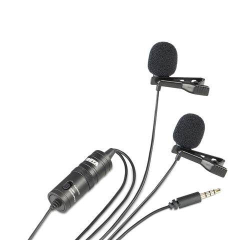 Boya Duo Lavalier Microphone by-M1DM for smartphone, DSLR, Camcorders and PC