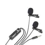 Boya Duo Lavalier Microphone by-M1DM for smartphone, DSLR, Camcorders and PC
