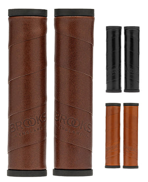 Brooks willow leather grip (130+130mm) - black