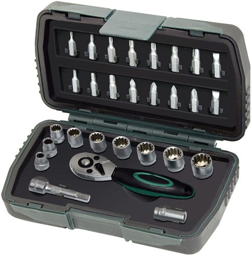 Brüder Mannesmann multilock hylsa bit set 28 delar (hobby) - 29185