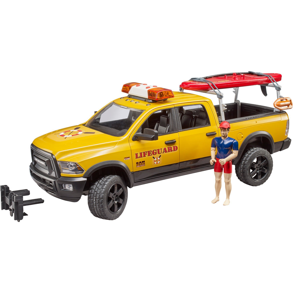 Bruder Dodge Ram 2500 Rescue Brigade Car s plavčíkem