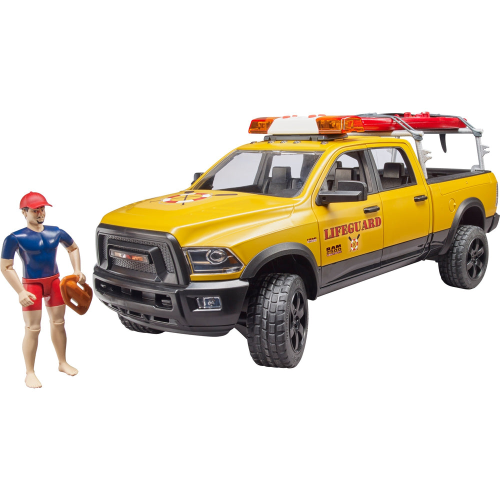 Bruder Dodge Ram 2500 Rescue Brigade Car s plavčíkem