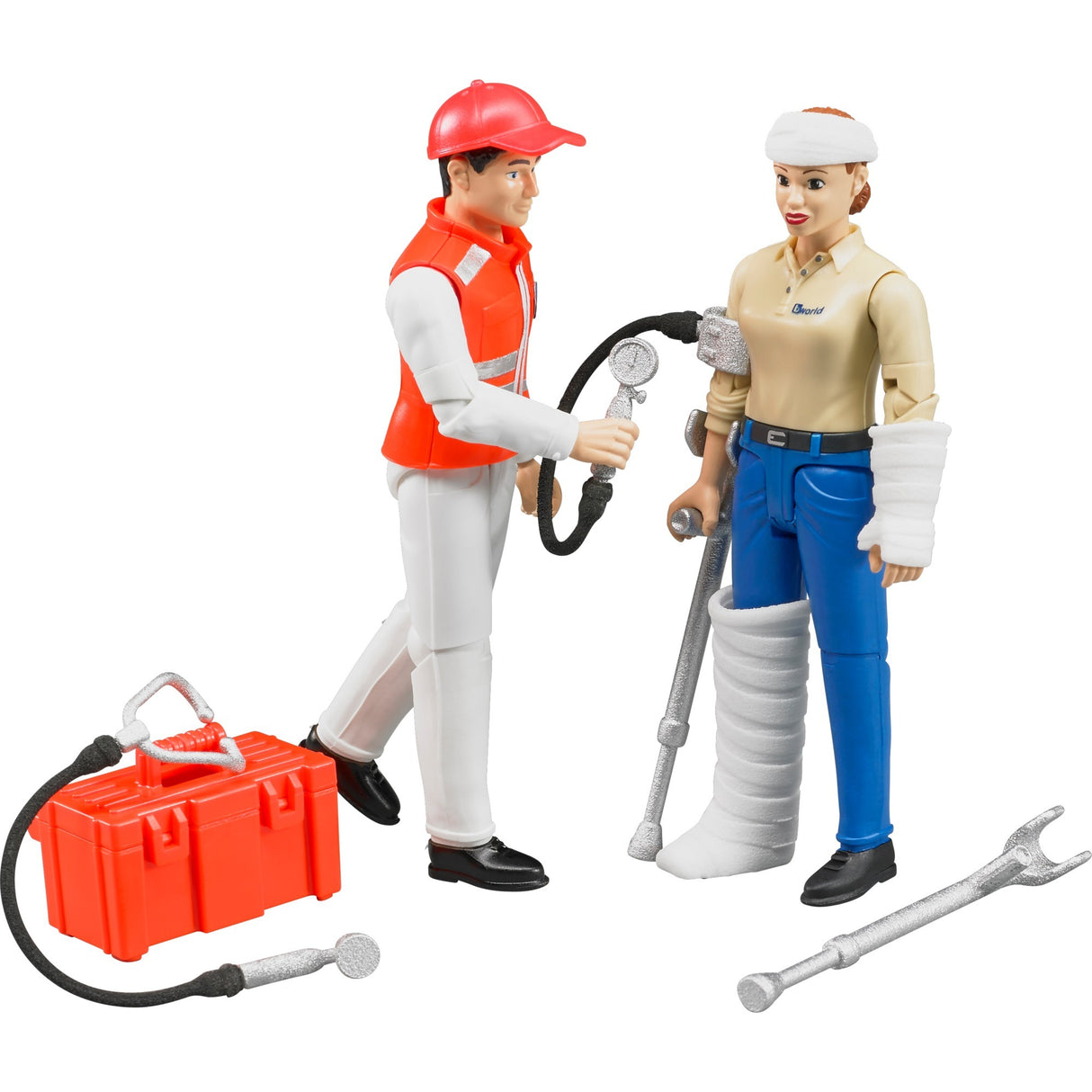 Bruder Bworld Rescue Service Figure Set