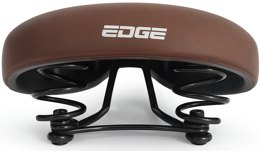Edge Bicycle Saddle City Retro - Dark Brown (Workshop Packing)