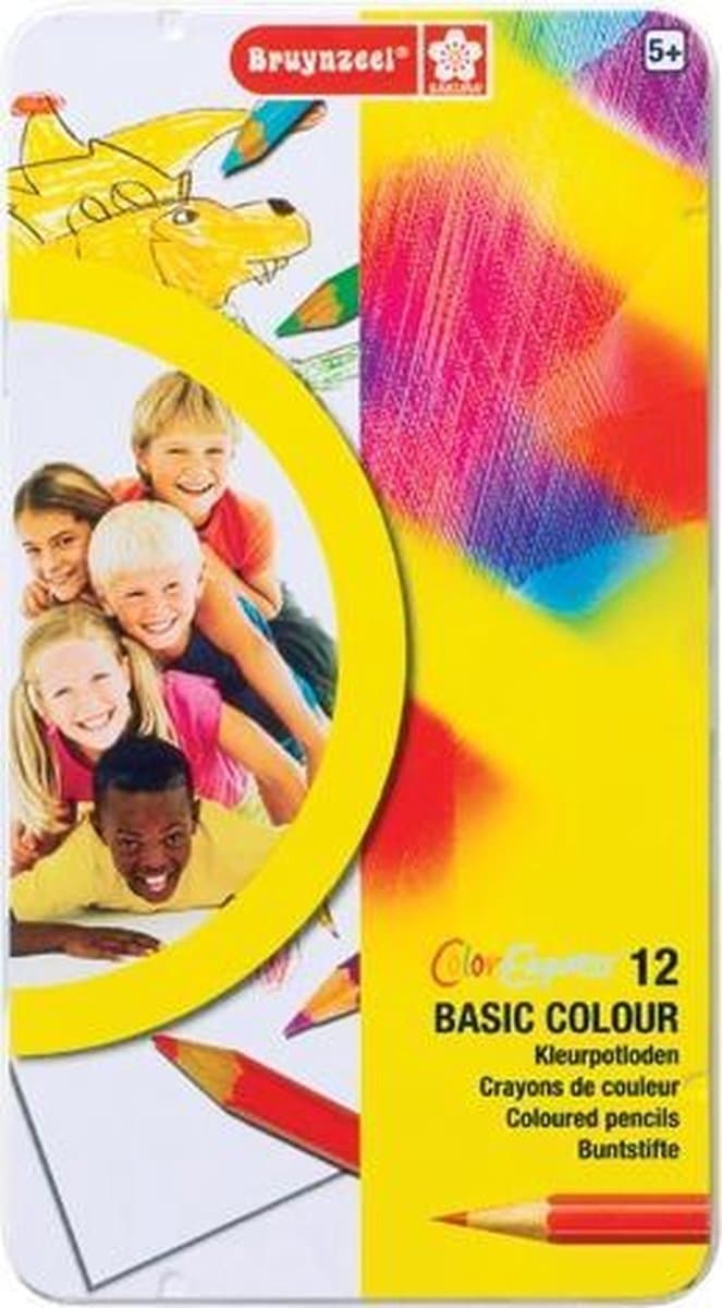 Bruynzeel Basic colored pencils Blik 12