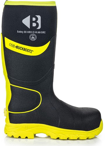 Buckbootz werklaars bbz8000 s5 zwart geel | zwart geel | maat 41 - 00.176.111.41