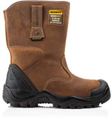 Buckbootz werkschoen buckshot werklaars bsh010 s3 | donkerbruin | maat 43 - 00.176.070.43