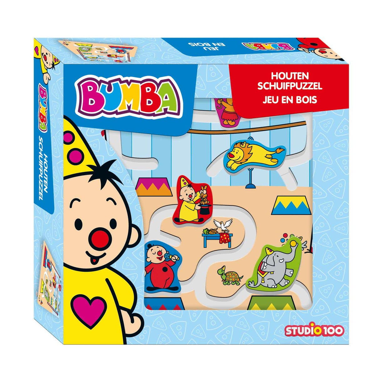 Studio 100 Bumba - wooden sliding puzzle - 5 pieces