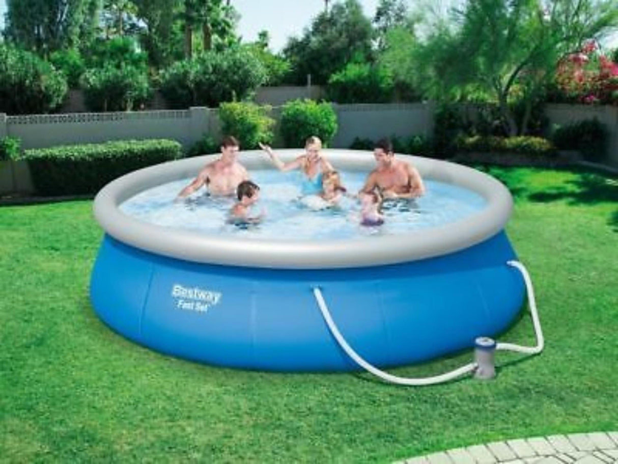 Bestway fastset zwembad 457x84cm + pomp