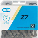 KMC велосипедна верига Z7 - 6 7 скорост - сиво - 114 връзки