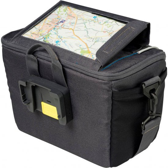 Basil Sport Design handlebar bag - Gray rear bag for electric bicycle - DB0205A