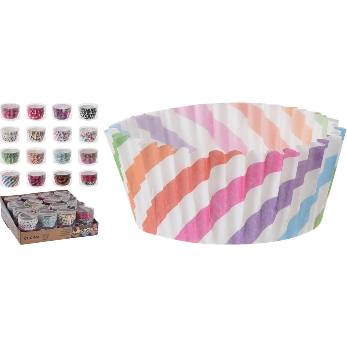 Cucina cupcake mold paper 60 pieces in tube