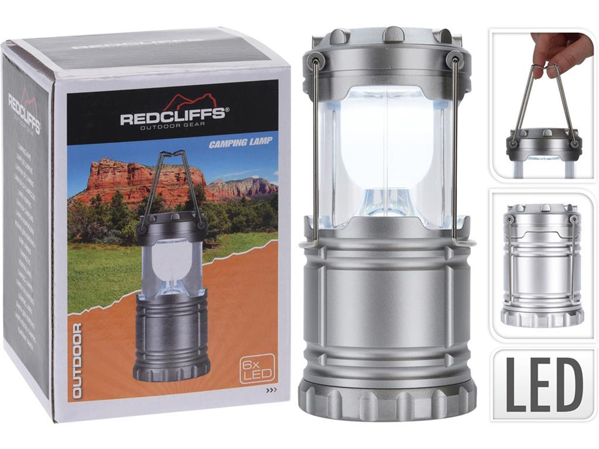 Redcliffs camping lamp kunststof 6x led h13cm