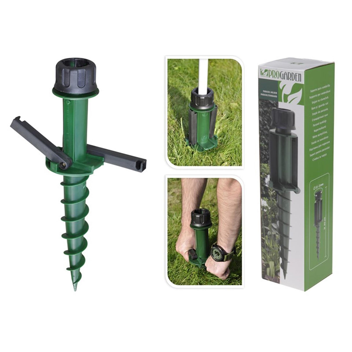 Progarden Parasolhalter mit Bodenstift 44 cm