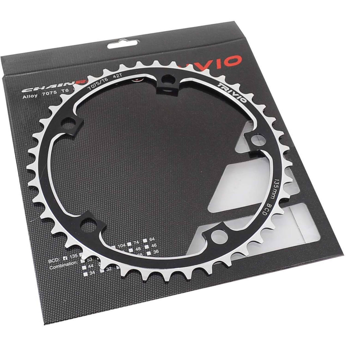Trivio - racing chainring 39t. 9 10 speed 110 bcd 5 arm