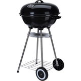 Barbacoa de carbón con ruedas ø46 cm