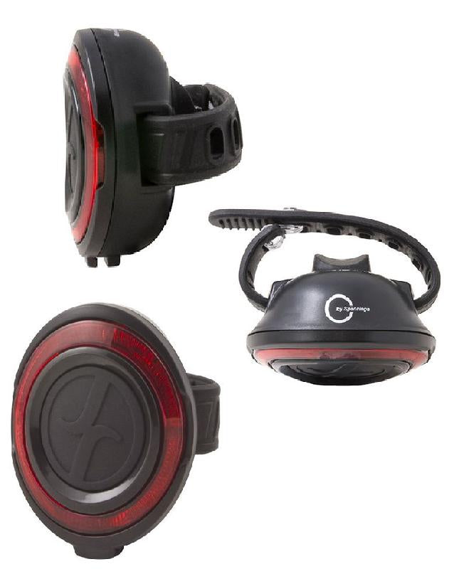 Spanninga rear light o XB flashing incl. Batt. seat peg. map