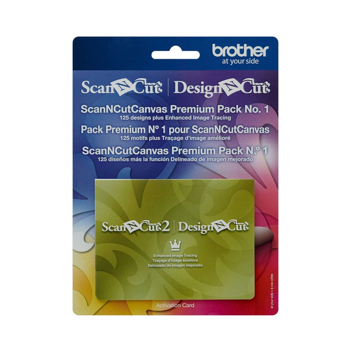 Brother • activation card canvas premium pack 1 for image tracing 125 designs