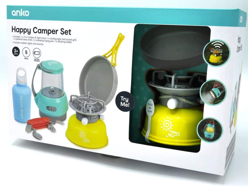 PLAYGO Happy Camping Set med Toy Gas Burner.