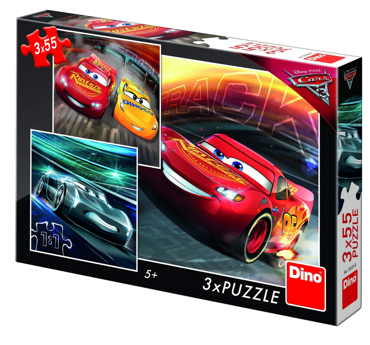 Dinotoys Dino Puzzle - Disney Pixar Cars - 3 x 55 pieces