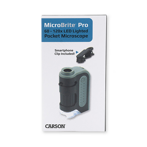 Carson Handmicroscope MM-350 mikrobrit plus 60-120x s adaptérem smartphonu