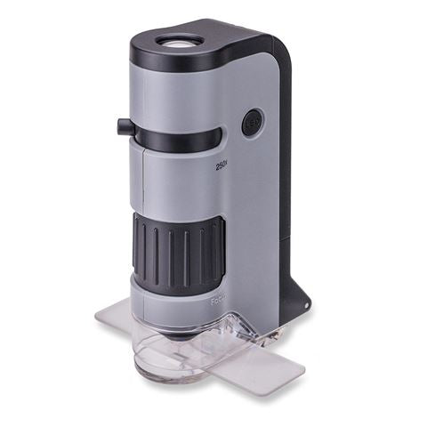 Carson Handmicroscope MP-250 Microflip 100-200X com adaptador de smartphone