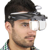 Carson Head Loop Pro Series Magnivisor Deluxe com LED e 4 lentes