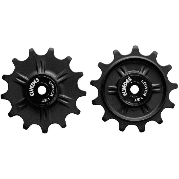 ELVEDES SET RODAS DEELLEUR 2X13T 12V LELED BLACK