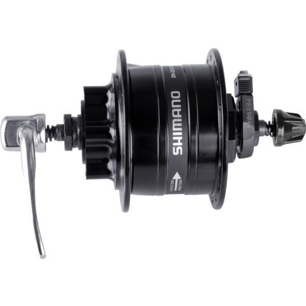 Shimano dynamo hub 32 hole HD-3D32 3 watt - for 6-bolt disc brake - quick release - black