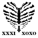 Creative expressions • stencil heart of bone