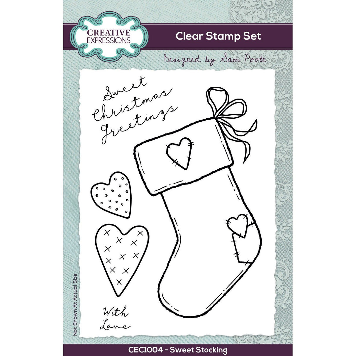 Creative expressions • clear stempel set sweet stocking