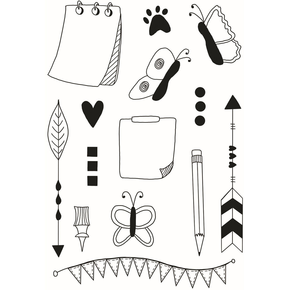 Creative expressions • clear stempel delightful decorations