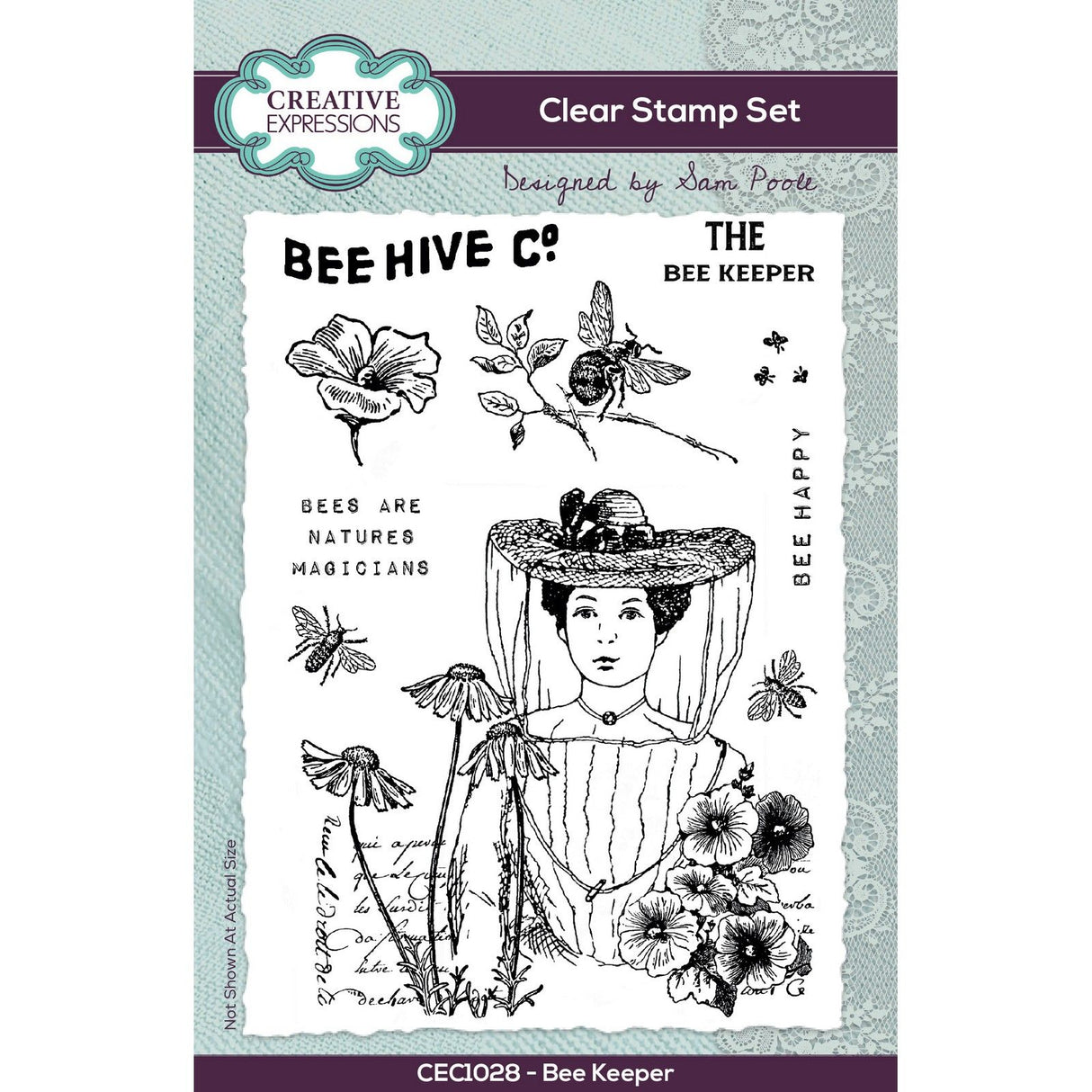 Creative expressions • clear stempels bee keeper