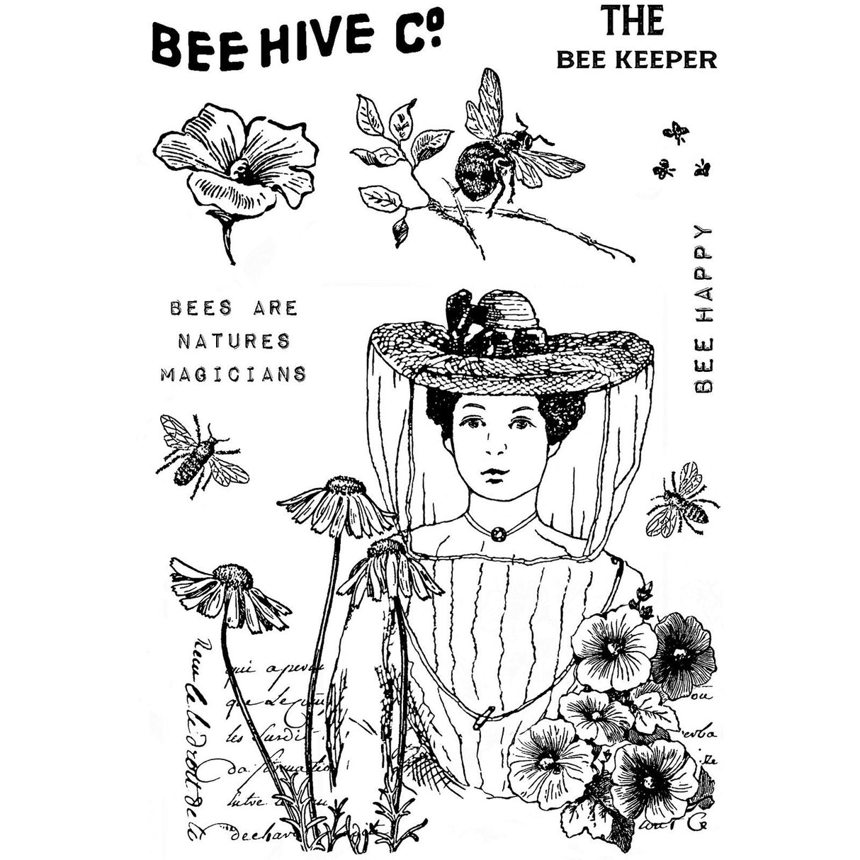 Creative expressions • clear stempels bee keeper