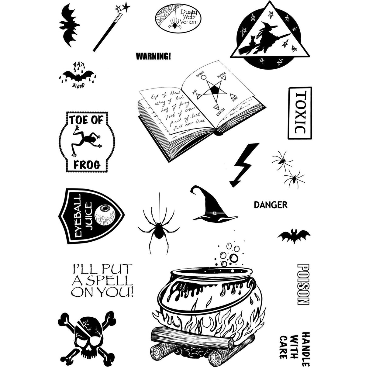 Creative expressions • clear stempels poisonous potions