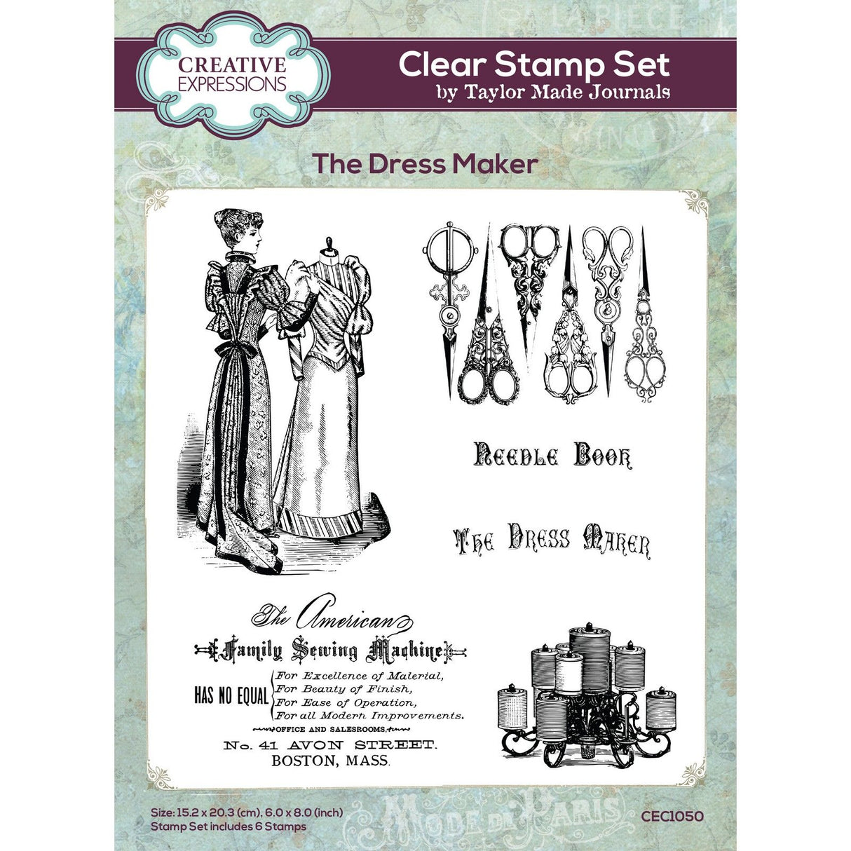 Creative expressions • clear stamp set the dress maker