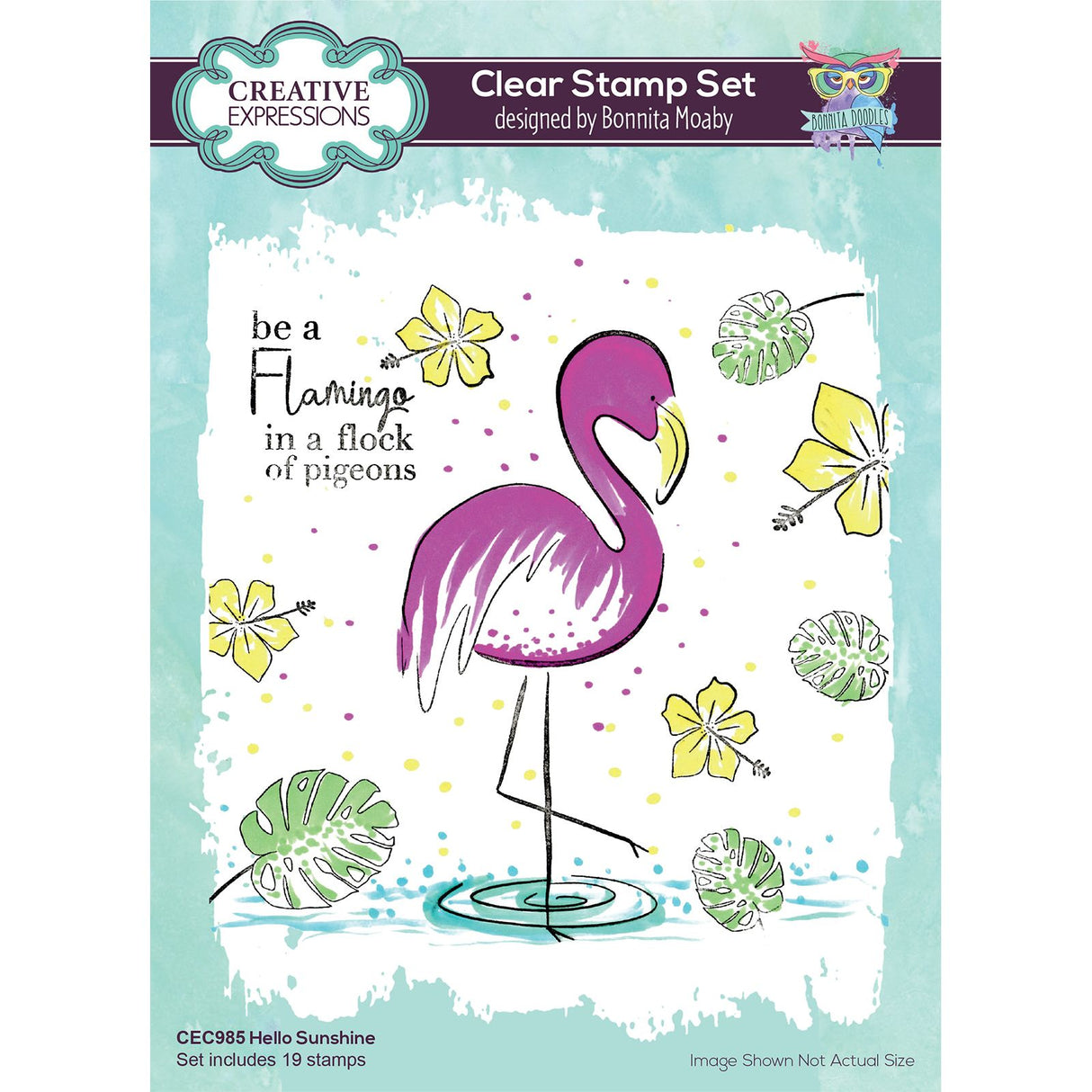 Creative expressions • clear stempel set a5 hello sunshine