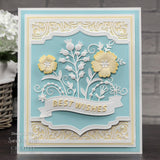 Creative expressions • craft die floral wishes banner