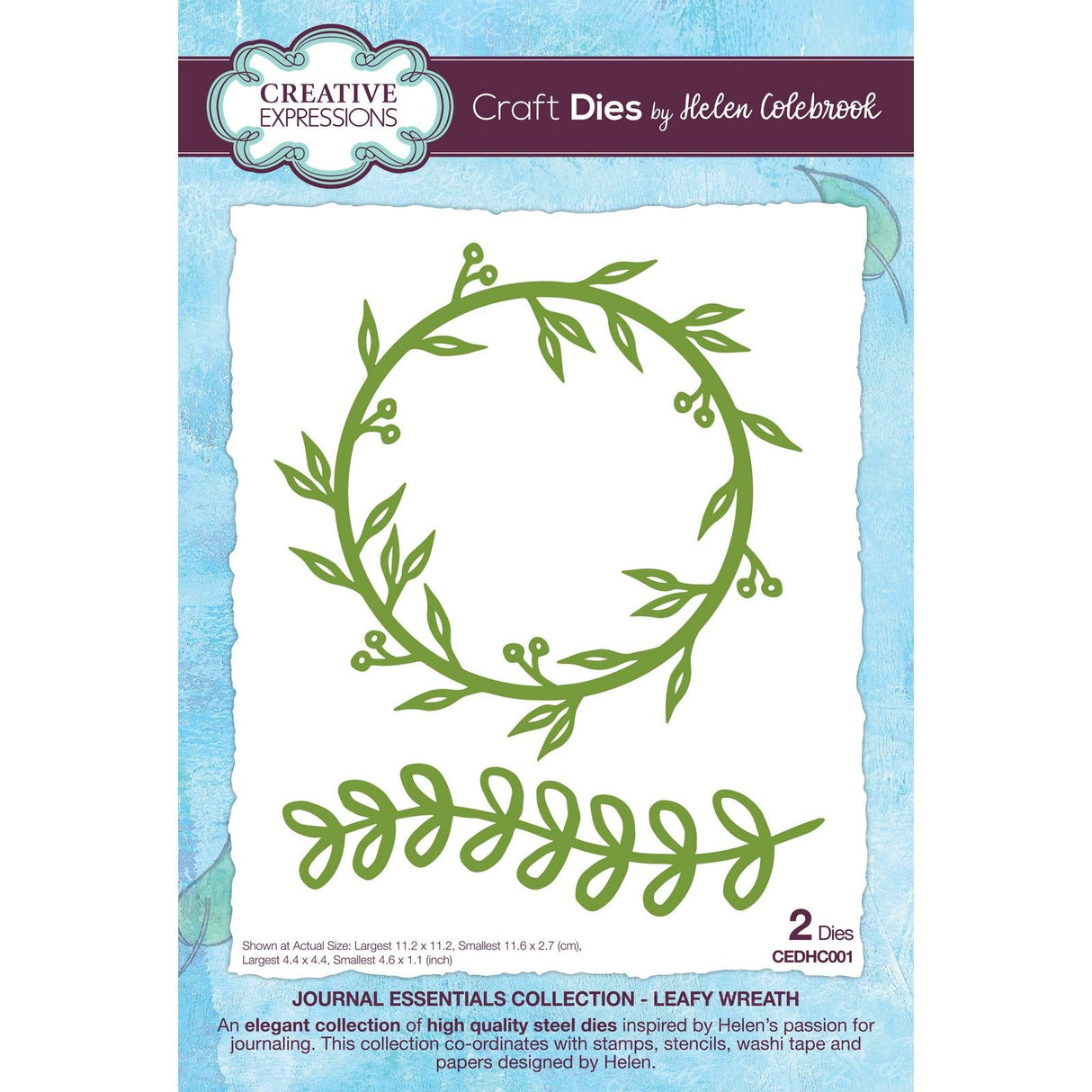 Creative expressions • craft die leafy wreath