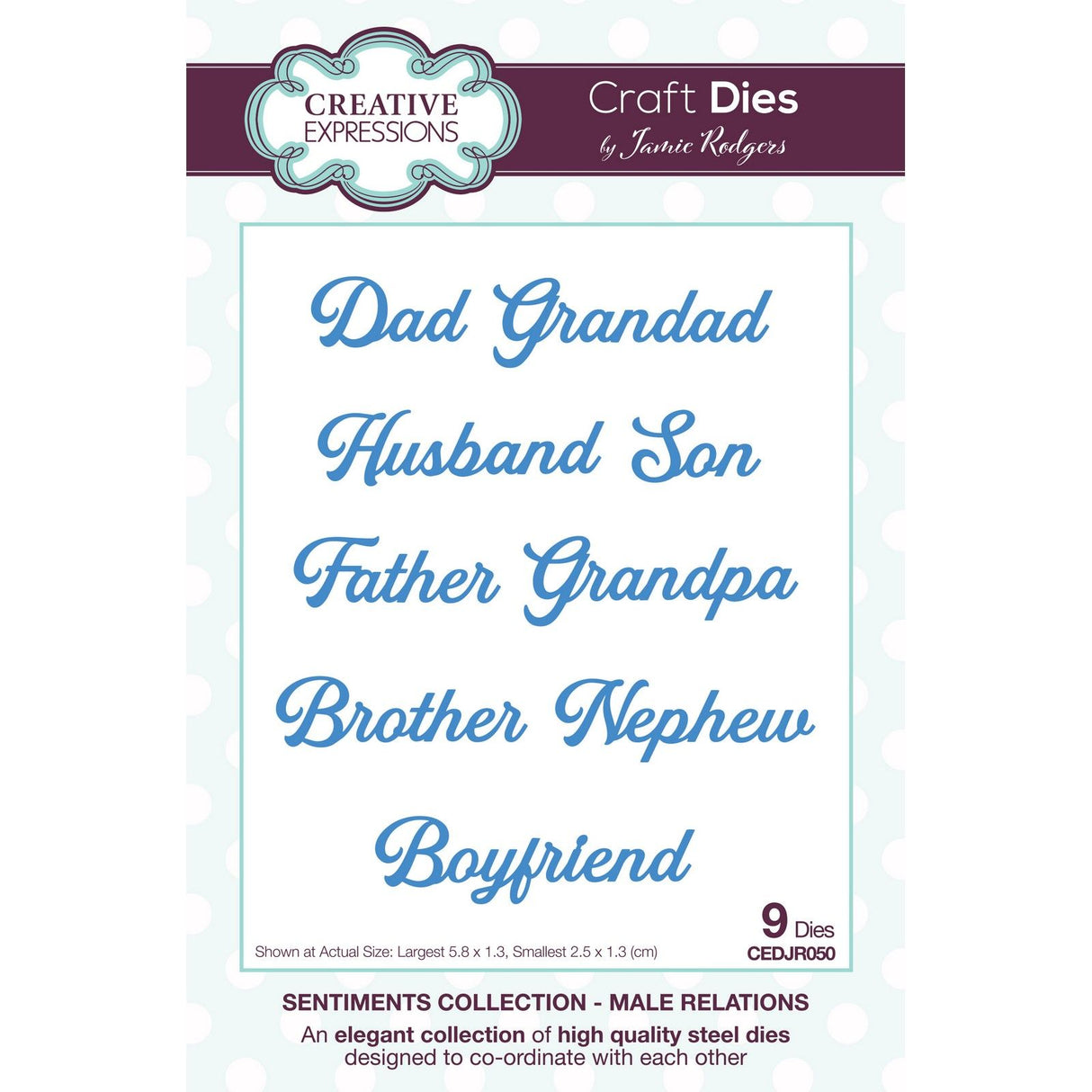 Creative expressions • sentiments craft die male relations
