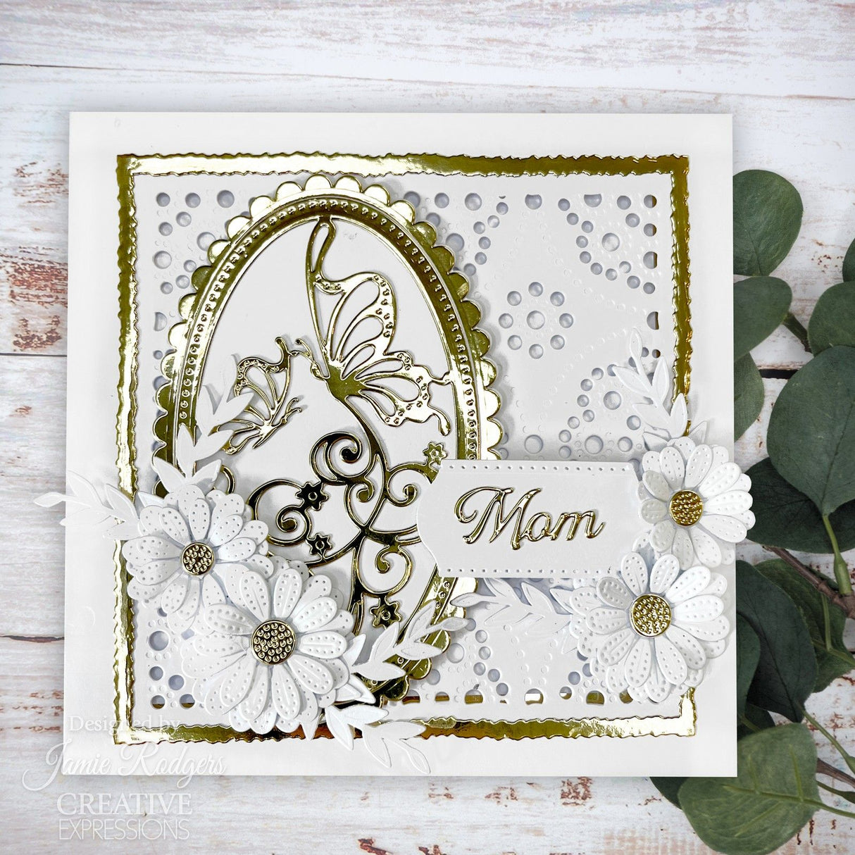 Creative expressions • snijmal butterfly flowers frame