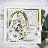 Creative expressions • snijmal butterfly flowers frame