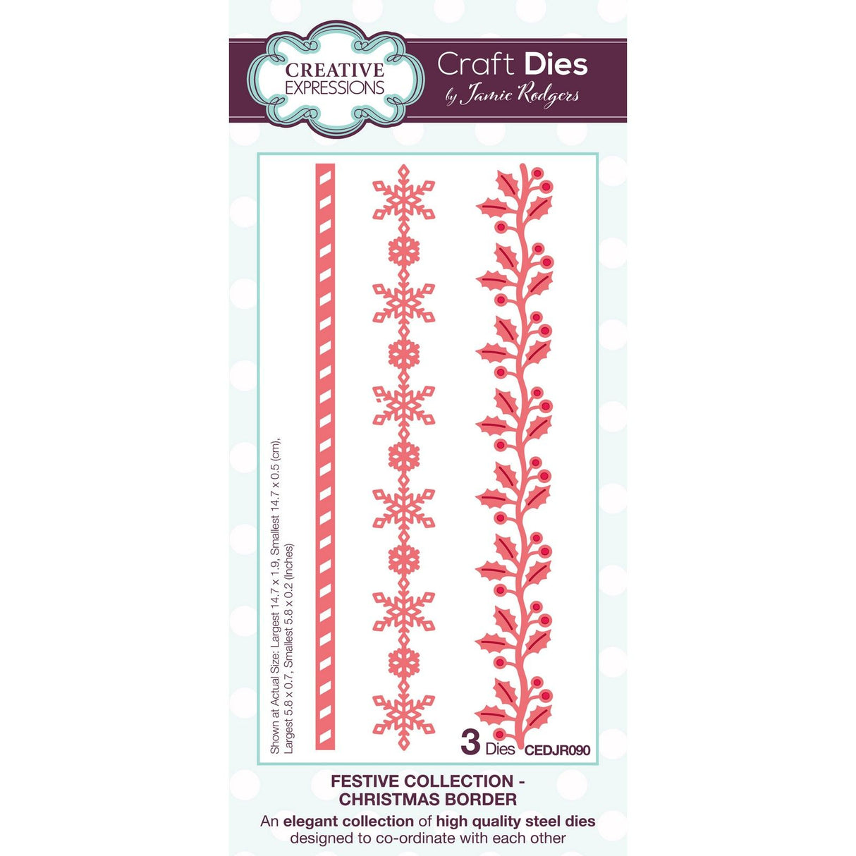 Creative expressions • craft die chrismas border