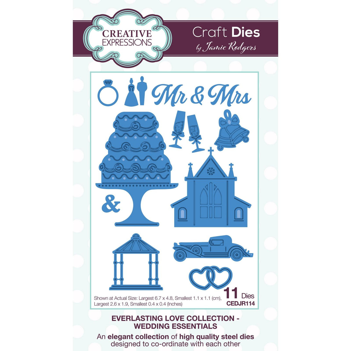Creative expressions • everlasting love craft die wedding essentials